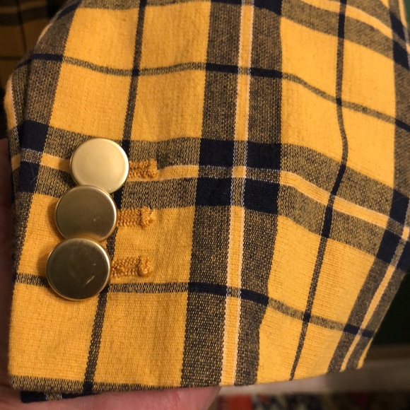 Yellow Plaid Blazer - Picture 7 of 15